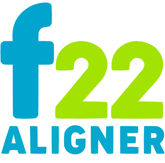 Logo de la ortodoncia invisible f22 aligner