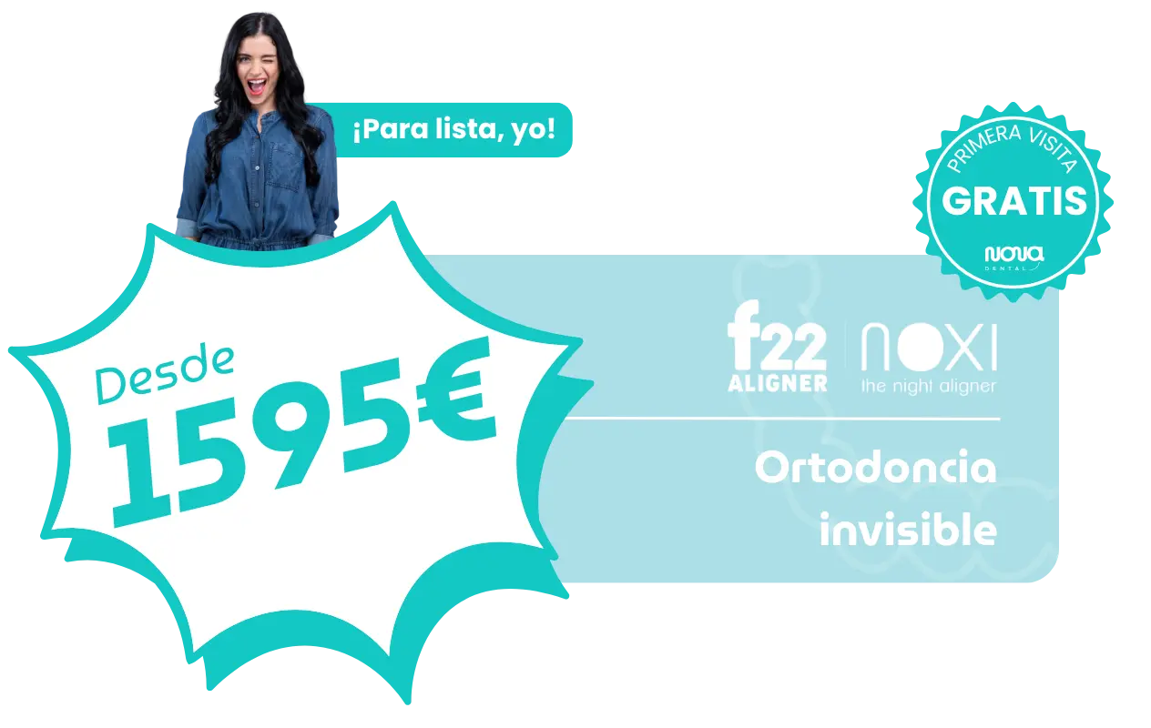 Insignia con precio de ortodoncia invisible F22 Aligner